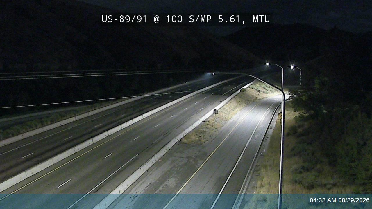 US-89/91 @ 100 S / MP 5.61, MTU live camera view