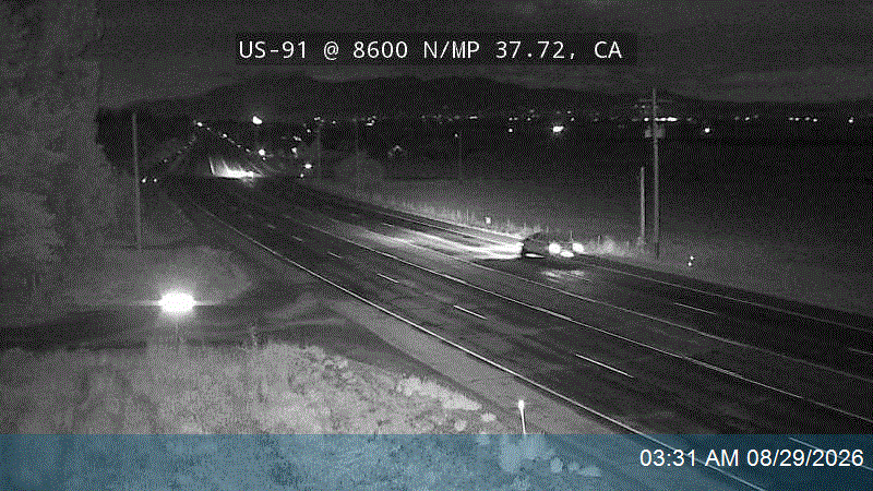 US-91 @ 8600 N / MP 37.72, CA live camera view