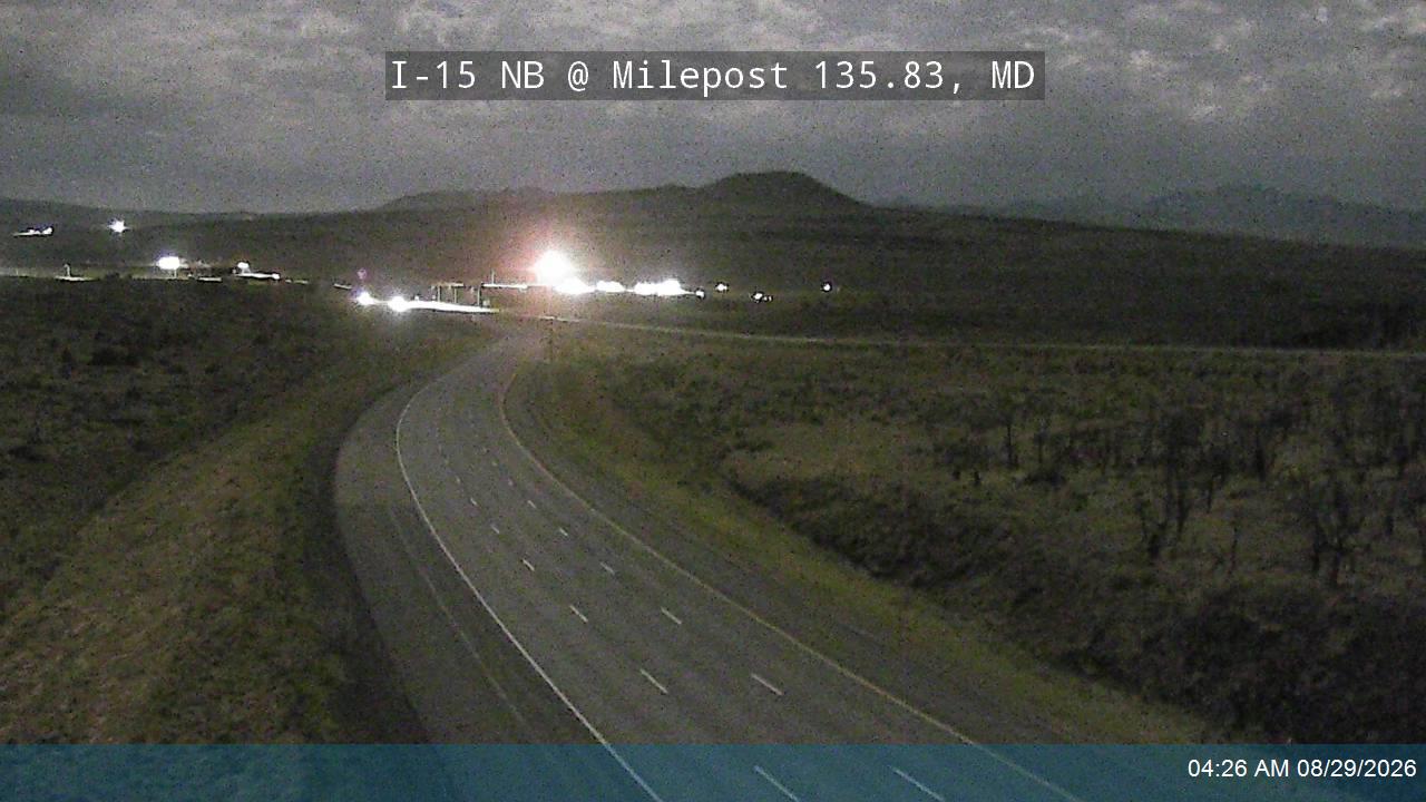 I-15 NB @ Milepost 135.83, MD live camera view