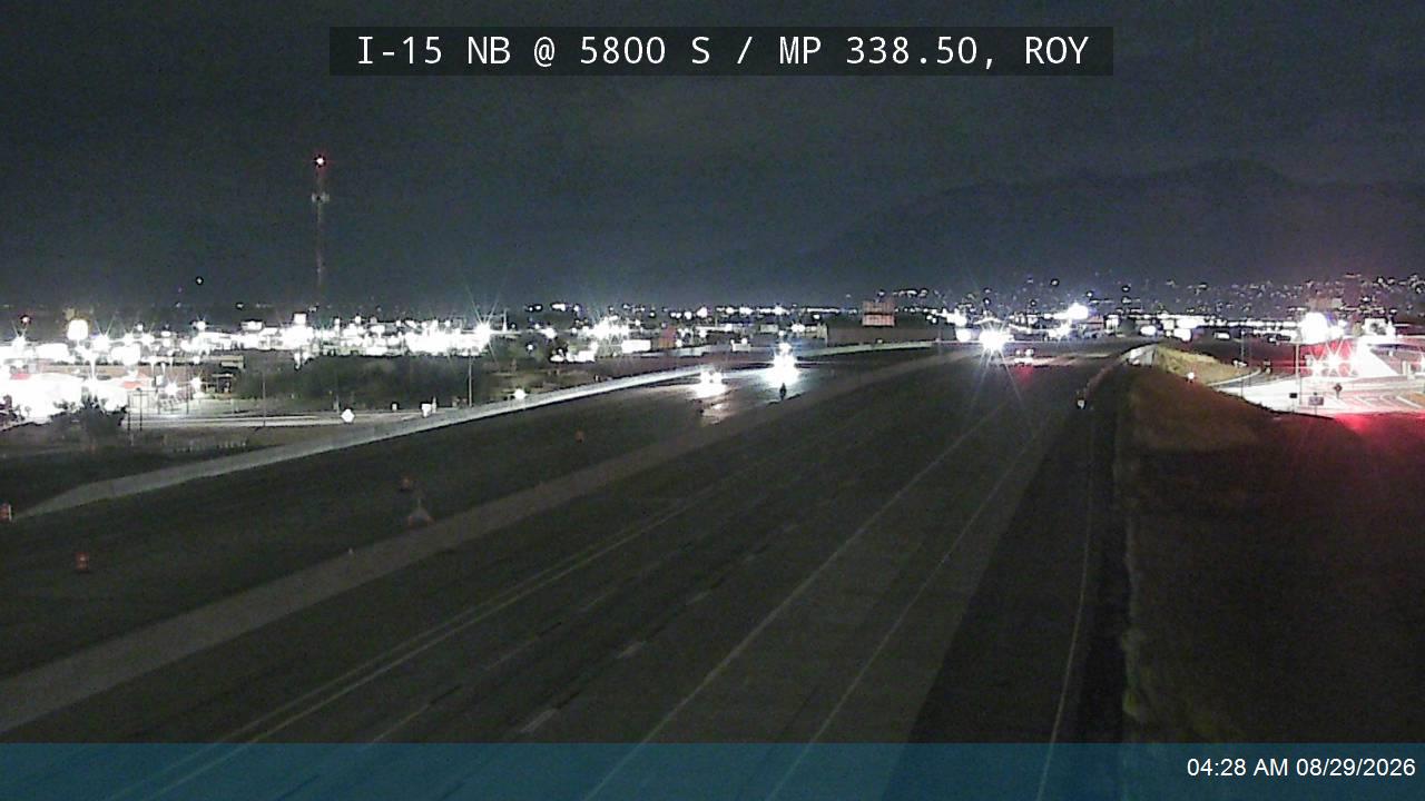 I-15 NB @ 5800 S / MP 338.50, ROY live camera view