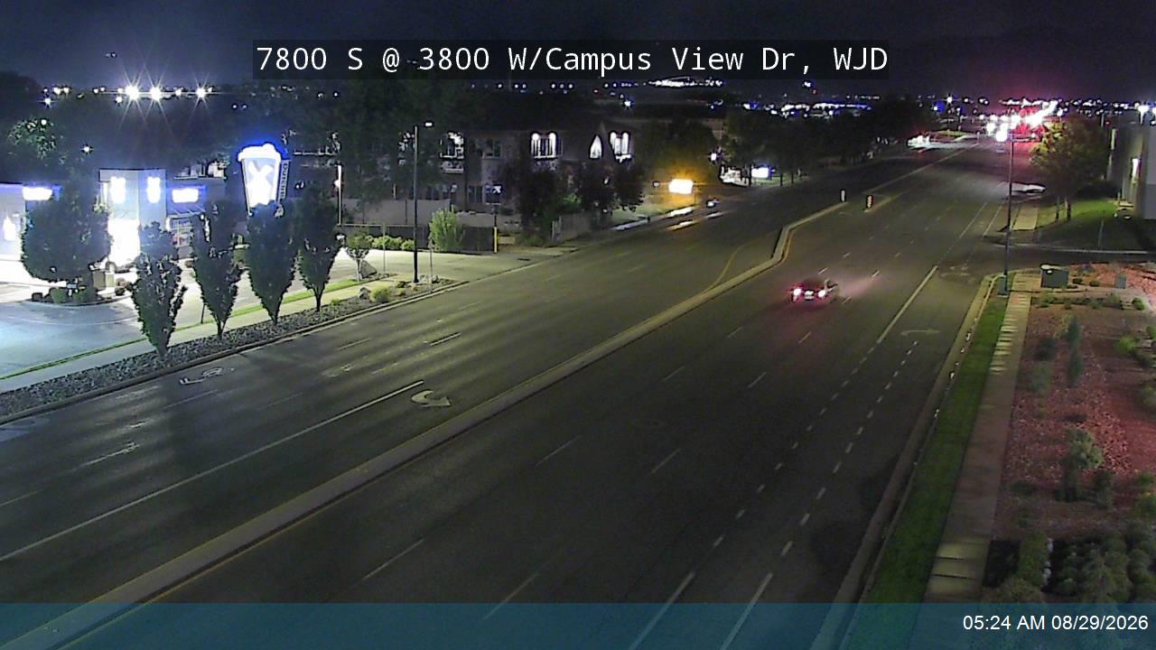 7800 S @ 3800 W / Campus View Dr, WJD live camera view