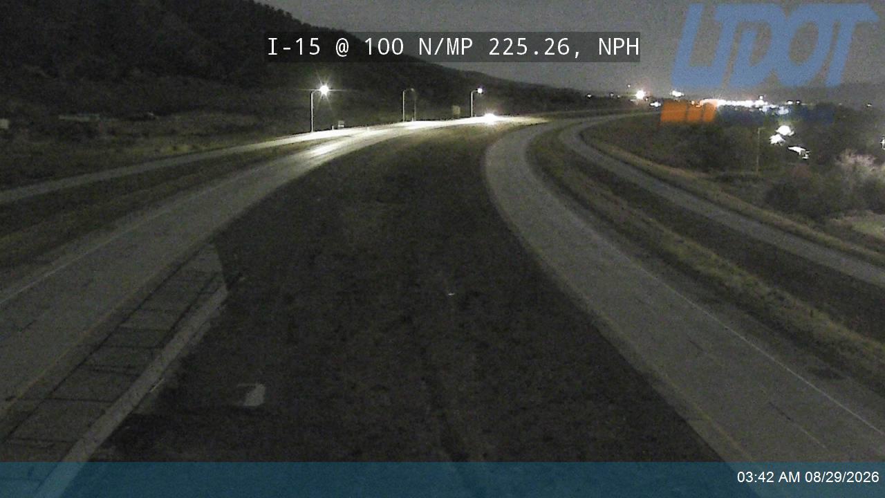 I-15 @ 100 N / SR-132 / MP 225.26, NPH live camera view