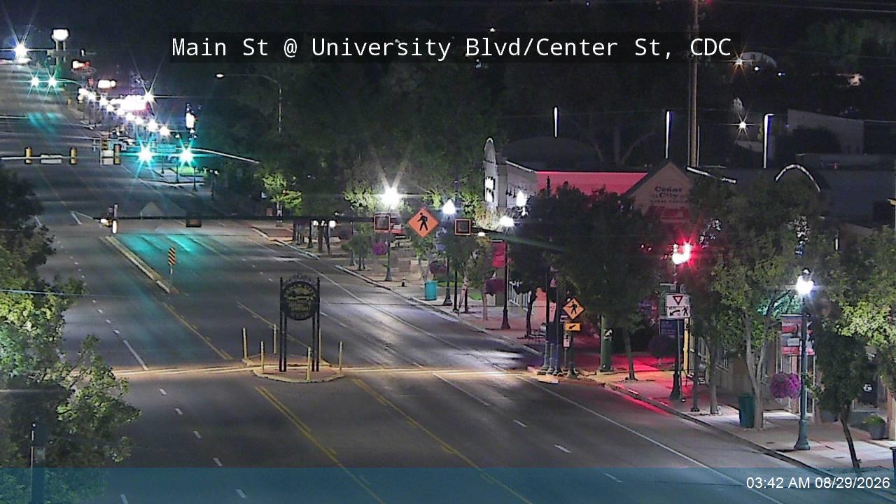 Main St / SR-130 @ University Blvd/SR-289 / Center St/SR-14, CDC live camera view