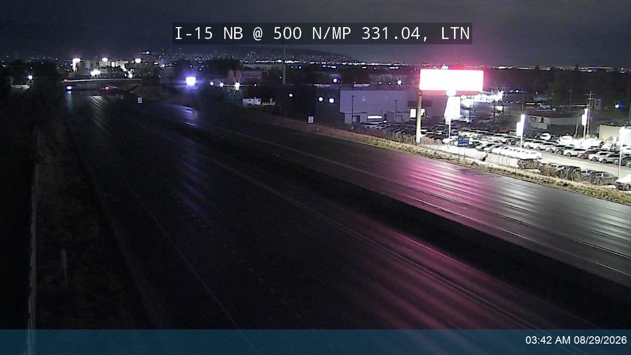 I-15 NB @ 500 N / MP 331.04, LTN live camera view