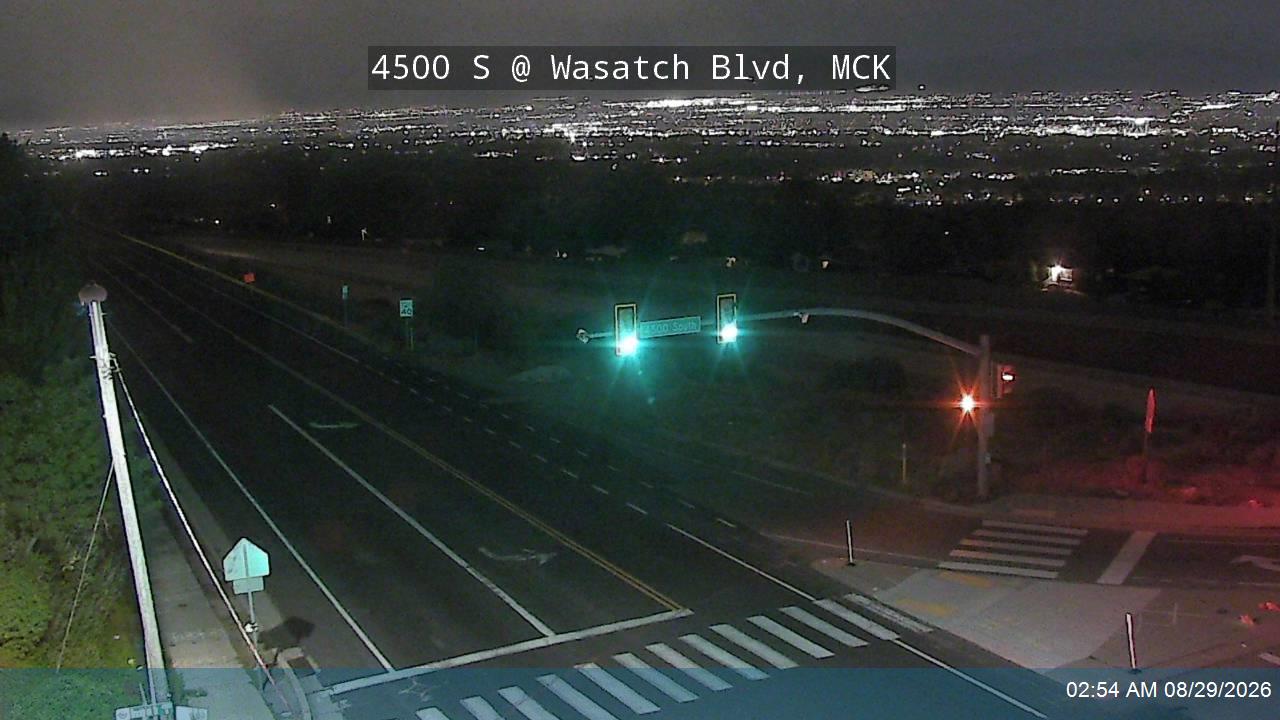 4500 S / SR-266 @ Wasatch Blvd / 3200 E, MCK live camera view