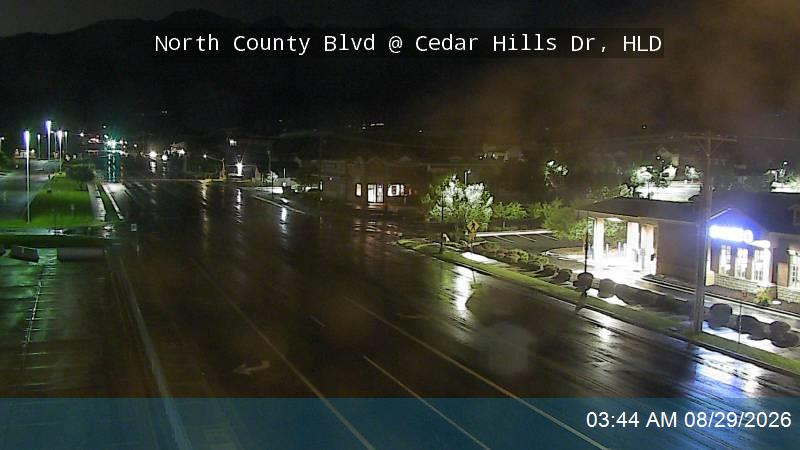 North County Blvd / 4800 W / SR-129 @ Cedar Hills Dr / 10100 N, HLD live camera view