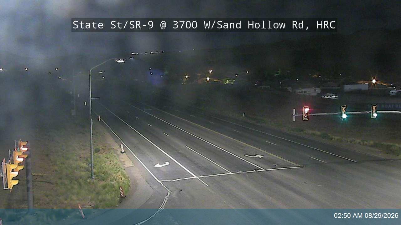 State St / SR-9 @ 3700 W / Sand Hollow Rd, HRC (Local) live camera view
