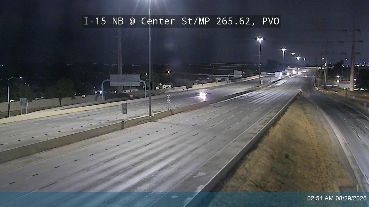 I-15 NB @ Center St / SR-114 / MP 265.62, PVO live camera view
