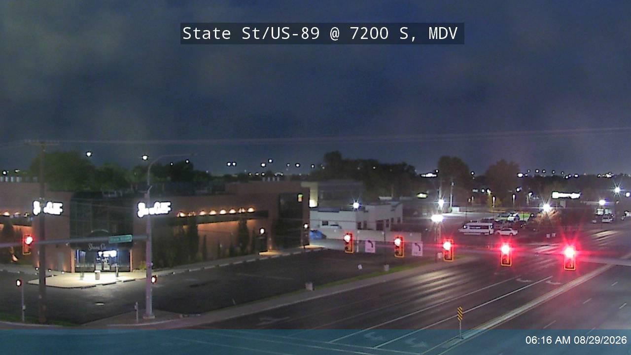 State St / US-89 @ 7200 S / Fort Union Blvd / SR-48, MDV live camera view