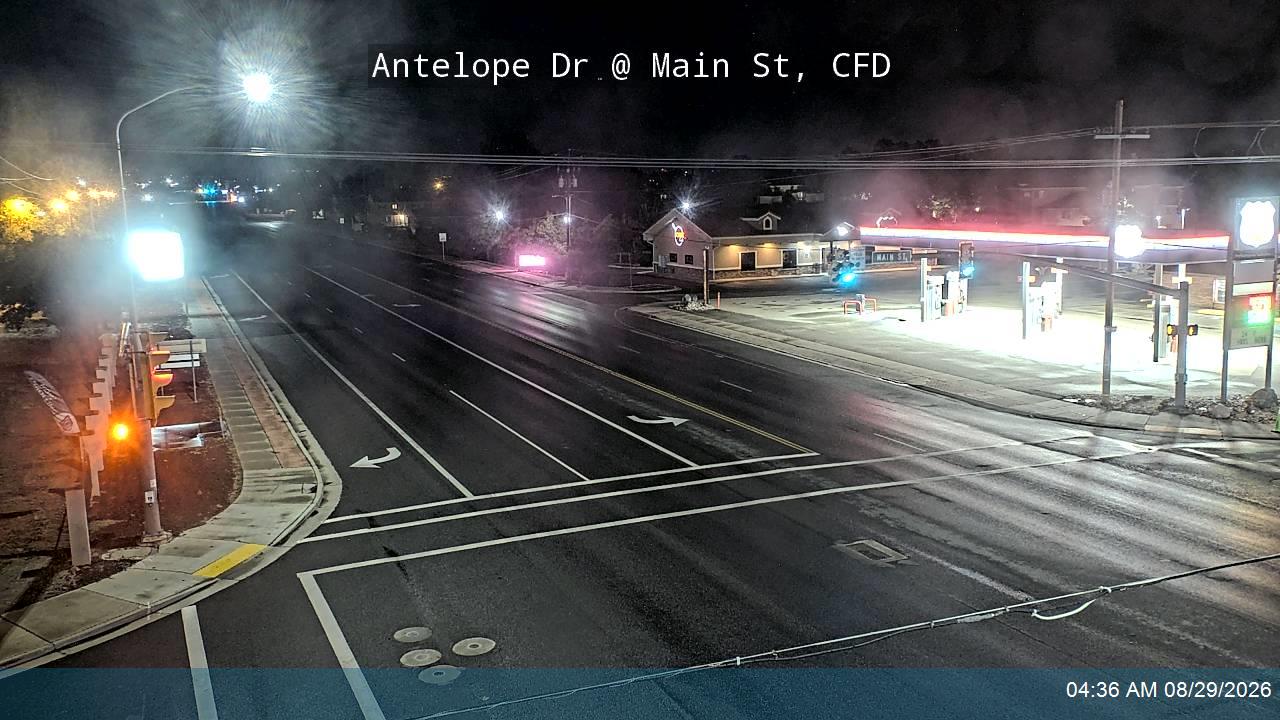 Antelope Dr / 1700 S / SR-108 @ Main St, CFD live camera view