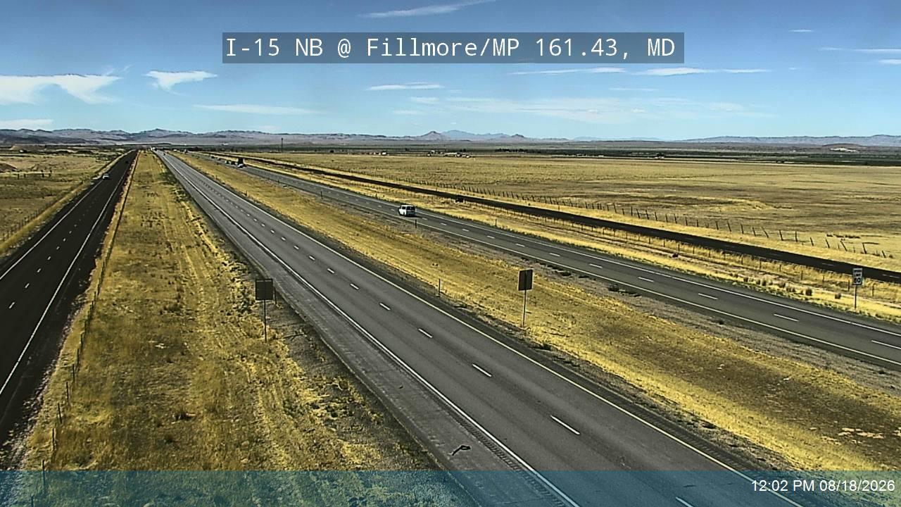 I-15 NB @ Fillmore / MP 161.43, MD live camera view