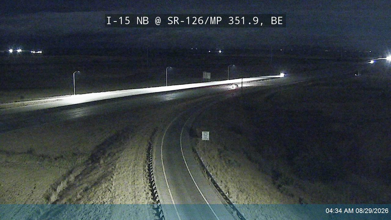 I-15 NB @ SR-126 / MP 351.9, BE live camera view