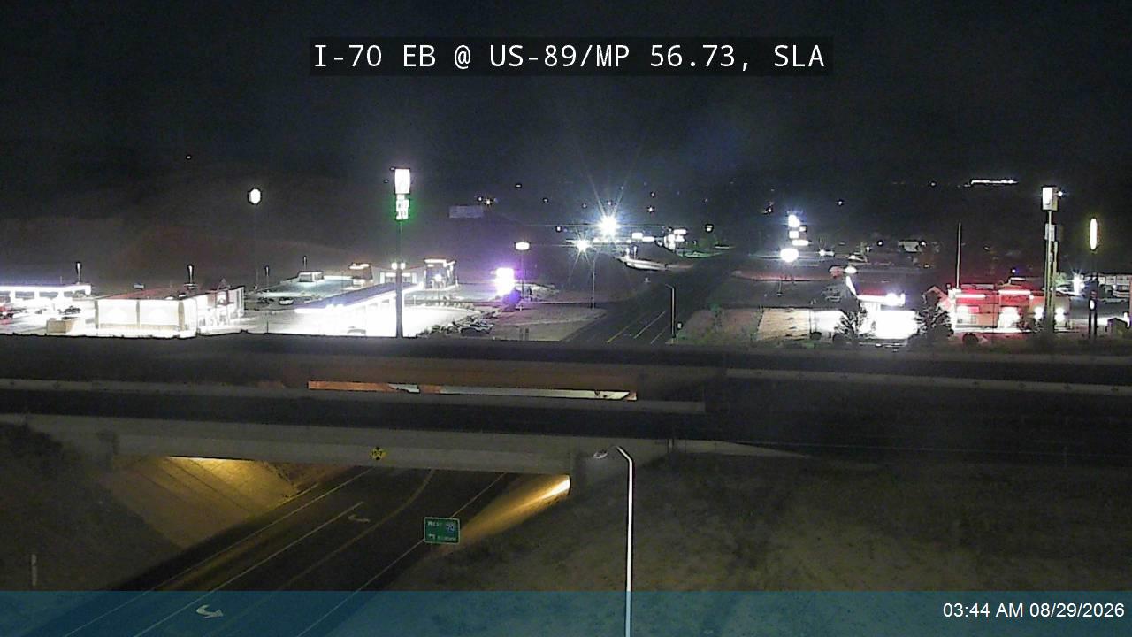 I-70 EB @ State St / US-89 / MP 56.73, SLA live camera view