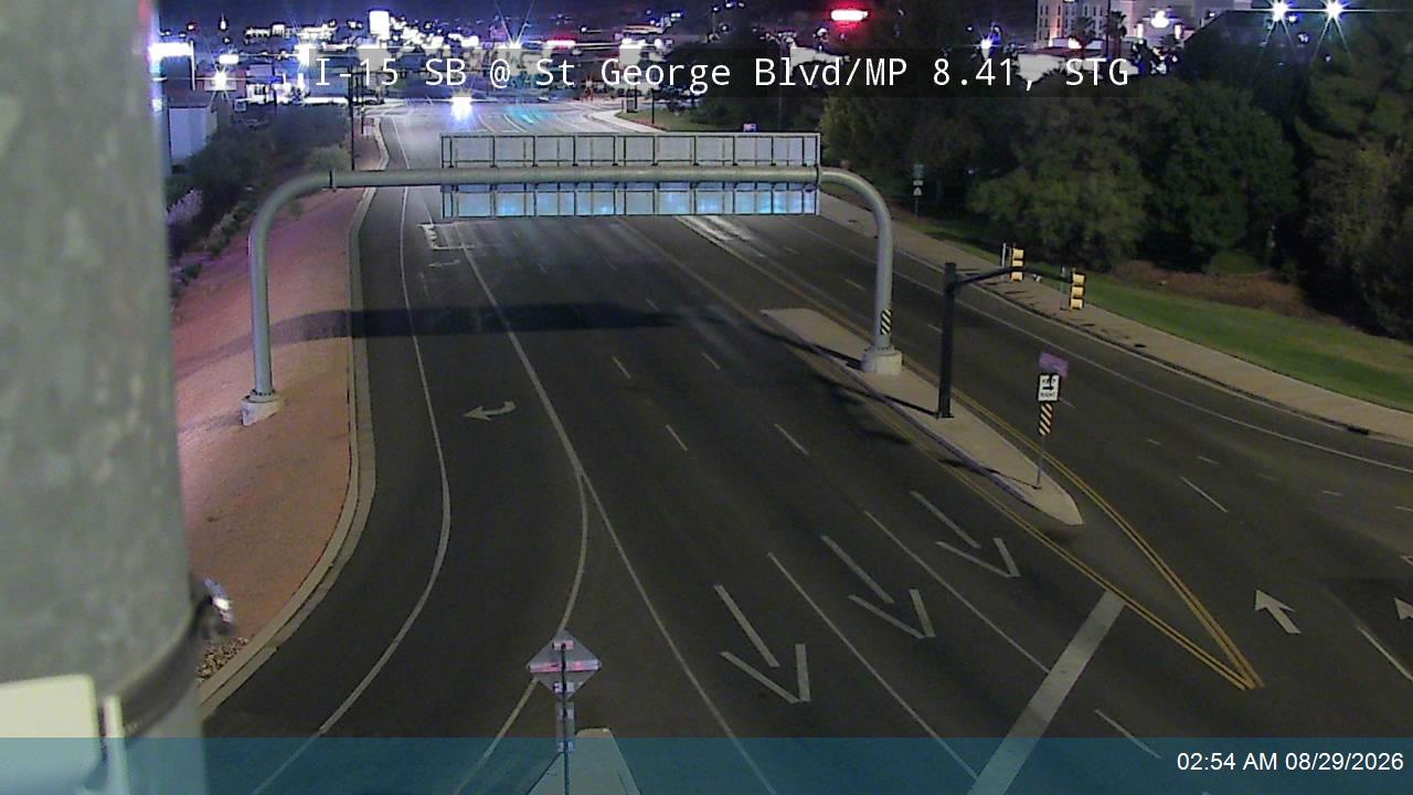 I-15 SB @ St George Blvd / SR-34 / MP 8.41, STG live camera view
