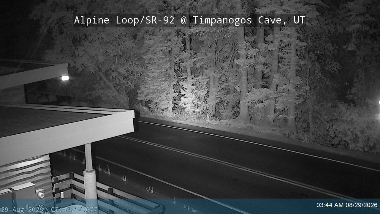 Alpine Loop / SR-92 @ Timpanogos Cave / MP 10.3, UT live camera view