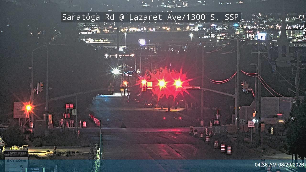 Saratoga Rd @ 1300 S / Lazaret Ave, SSP live camera view