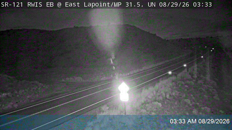 SR-121 RWIS EB @ East Lapoint / MP 31.45, UN live camera view