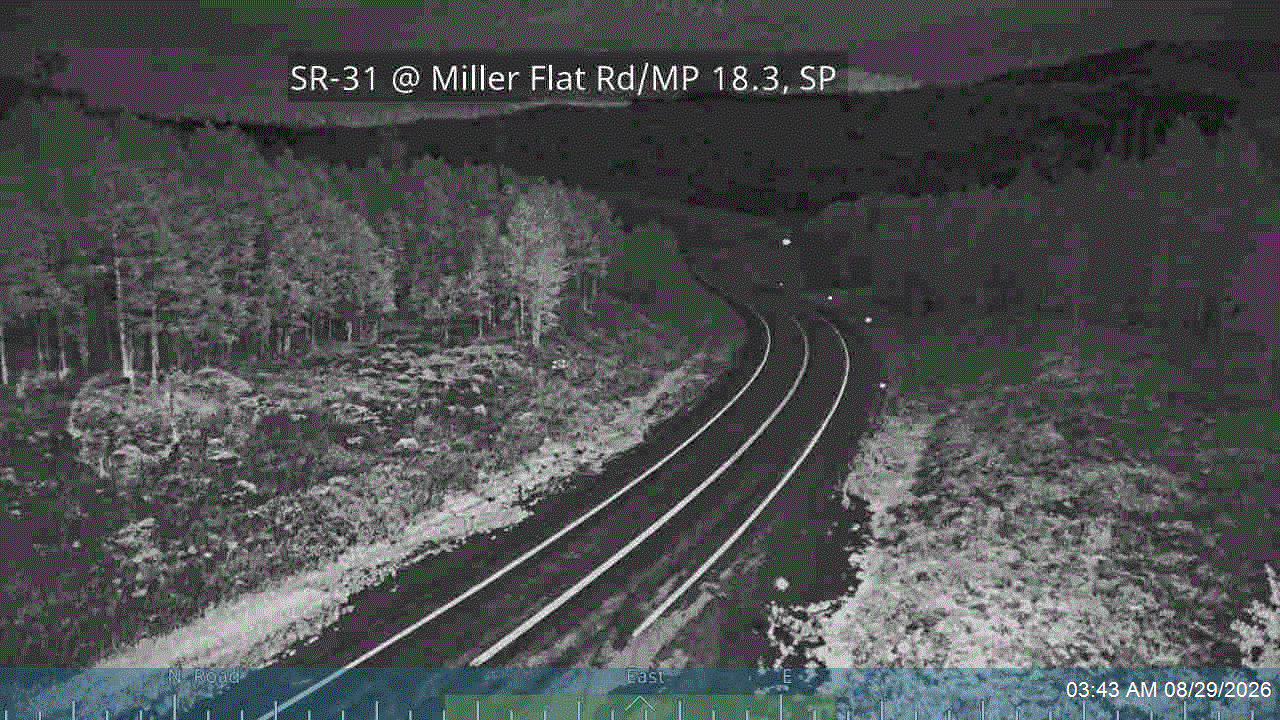 SR-31 @ Miller Flat Rd / MP 18.3, SP live camera view