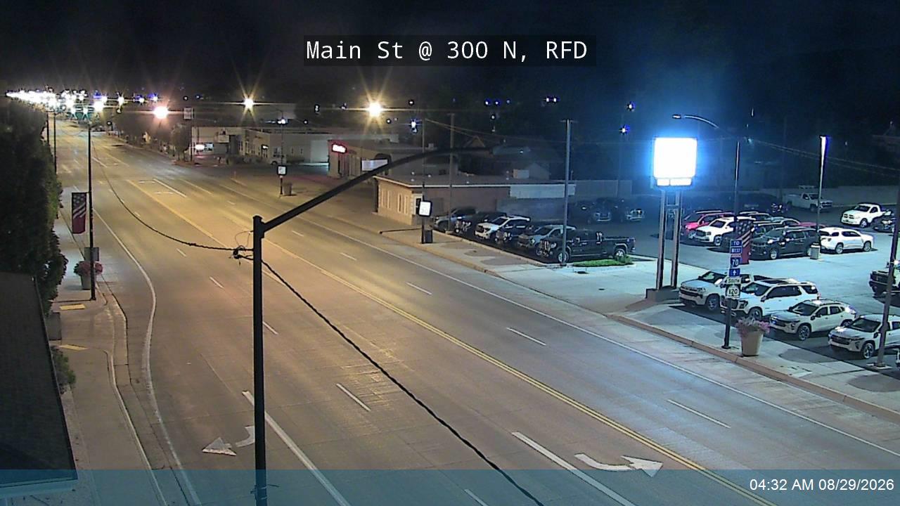 Main St / SR-120 @ 300 N / SR-118, RFD live camera view