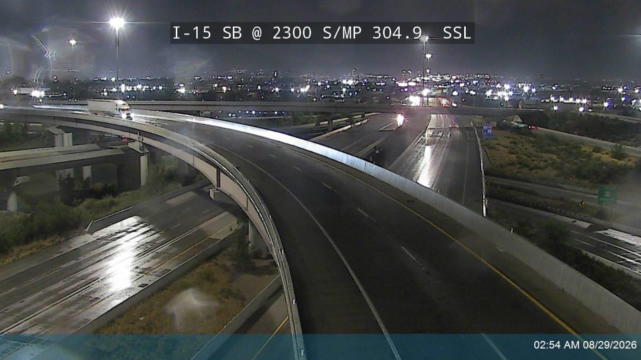 I-15 SB @ 2300 S / MP 304.9, SSL live camera view
