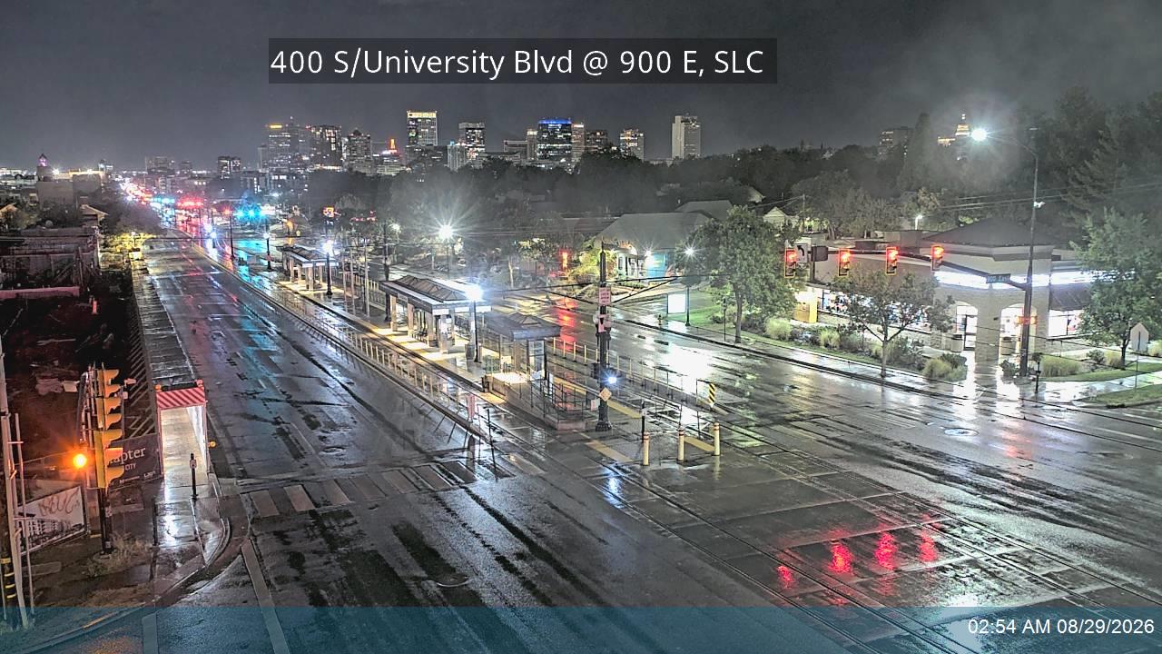 400 S / University Blvd / SR-186 @ 900 E, SLC live camera view