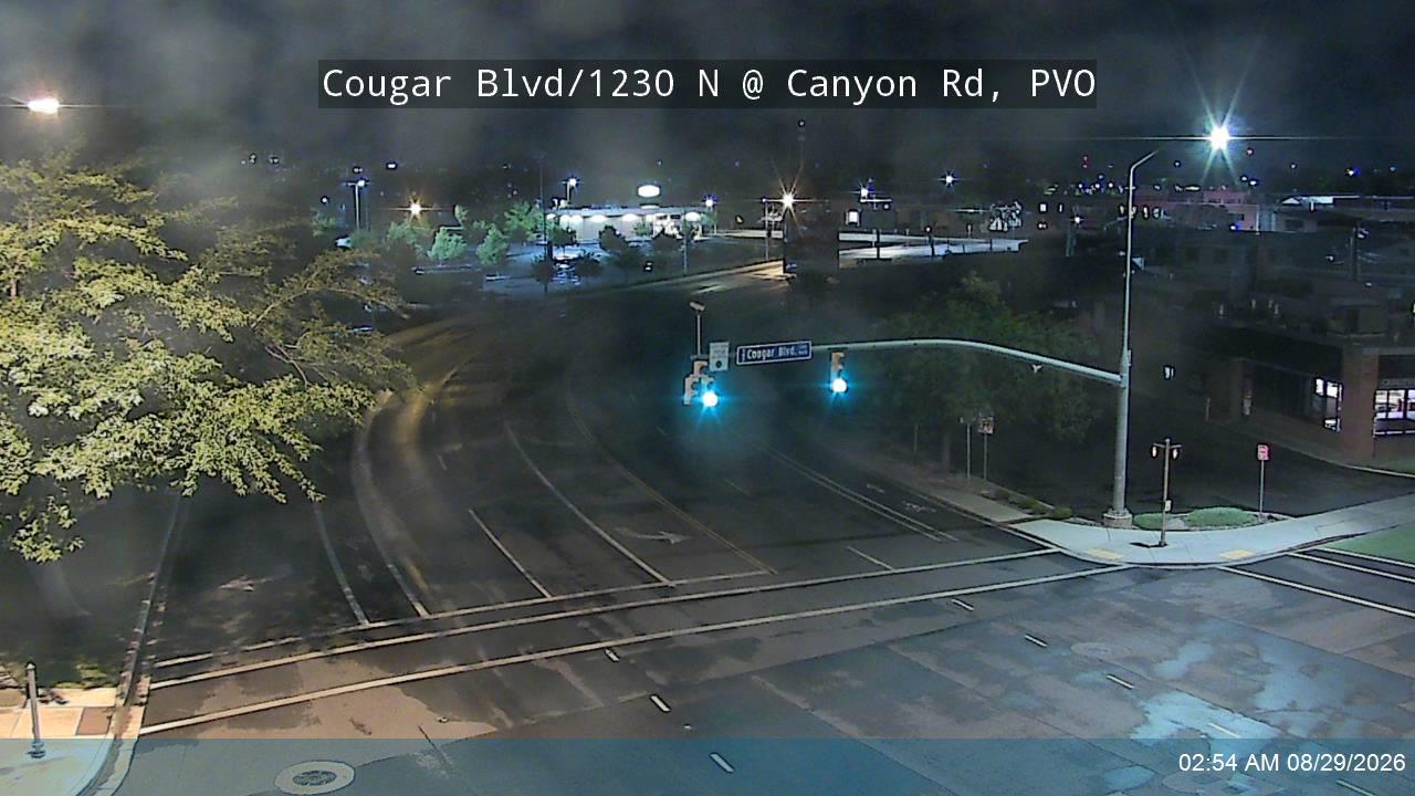 Cougar Blvd / 1230 N @ Canyon Rd, PVO live camera view