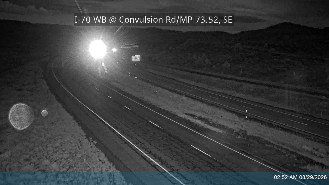 I-70 WB @ Convulsion Rd / MP 73.52, SE live camera view
