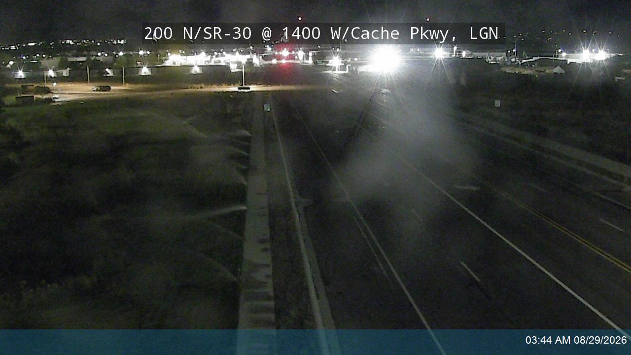 200 N / SR-30 @ 1400 W / Cache Valley Pkwy, LGN live camera view