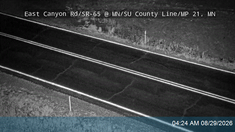East Canyon Rd / SR-65 @ MN/SU County Line / MP 21.76, MN live camera view