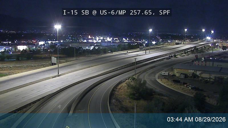 I-15 SB @ US-6 / MP 257.65, SPF live camera view