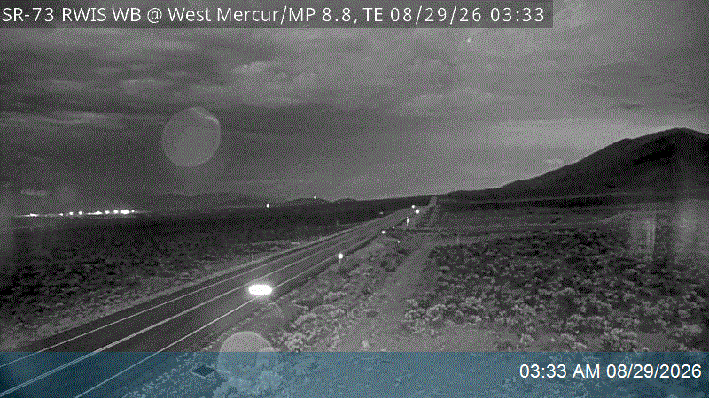 SR-73 RWIS WB @ West Mercur / MP 8.8, TE live camera view