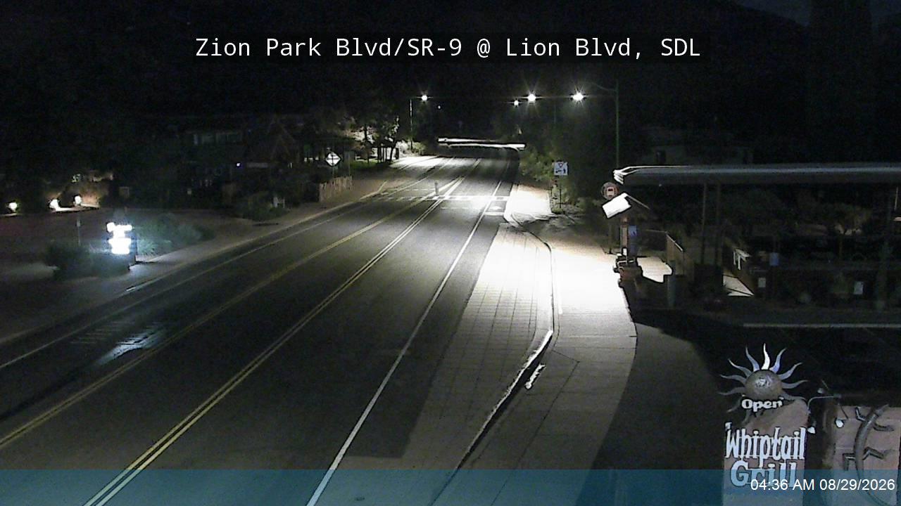 Zion Park Blvd / SR-9 @ Lion Blvd, SDL live camera view