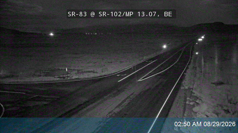 SR-83 @ SR-102 / MP 13.07, BE live camera view