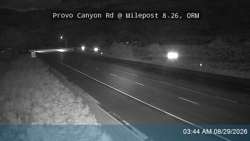 Provo Canyon Rd / US-189 @ Mouth of Provo Canyon / MP 8.26, ORM live camera view