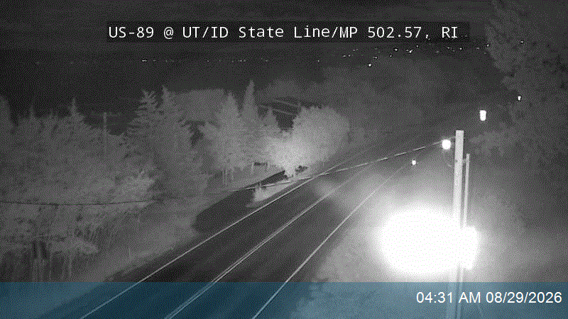 US-89 @ UT/ID State Line / MP 502.57, RI live camera view