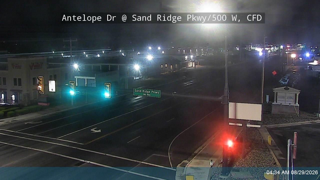 Antelope Dr / 1700 S / SR-108 @ Sand Ridge Pkwy / 500 W, CFD live camera view