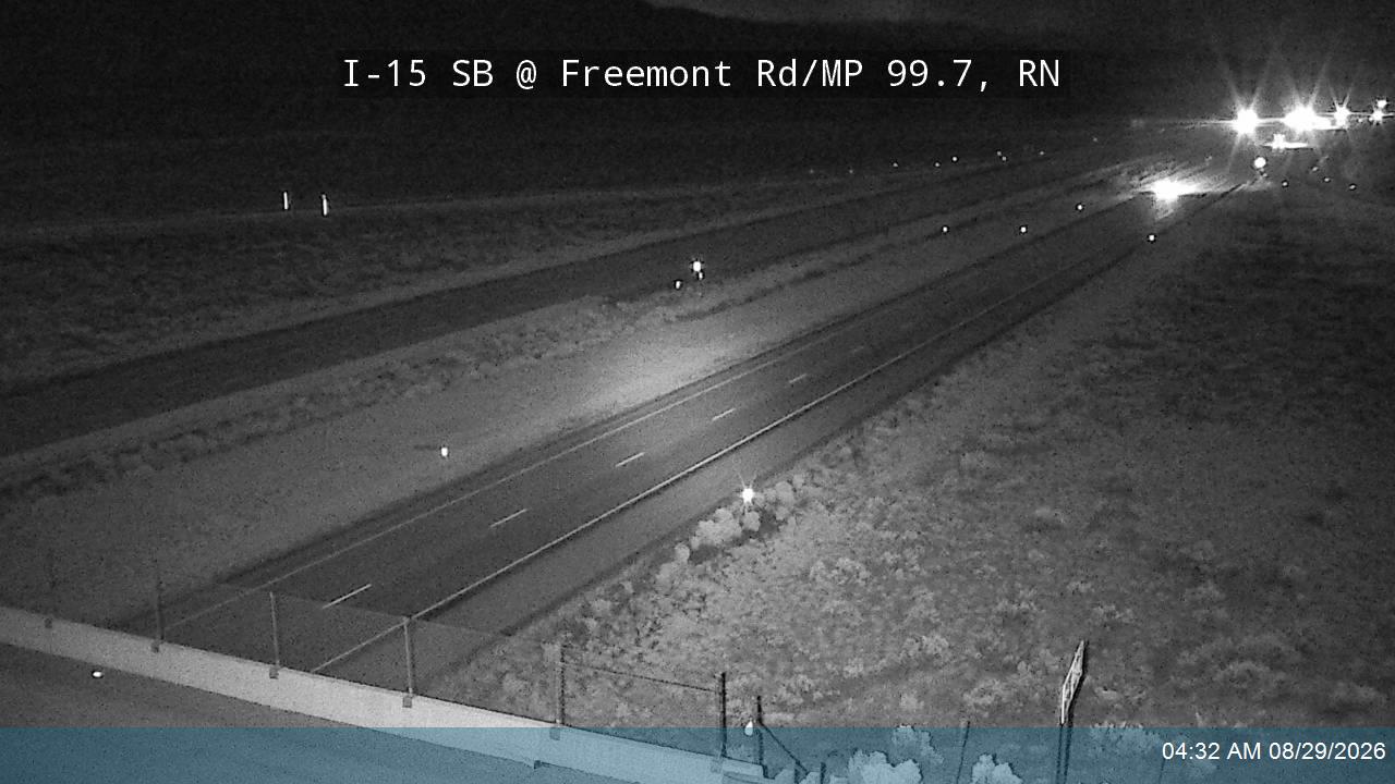 I-15 SB @ Freemont Rd / MP 99.7, RN live camera view