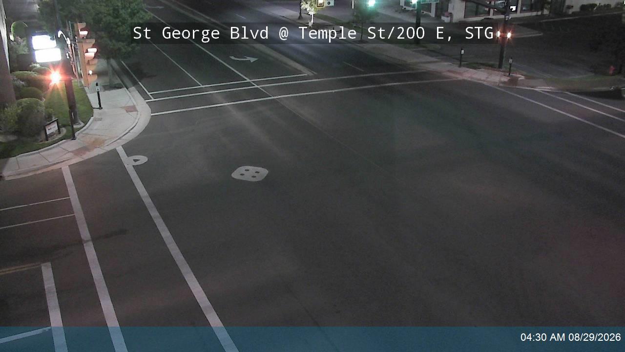 St George Blvd / SR-34 @ Temple St / 200 E, STG live camera view