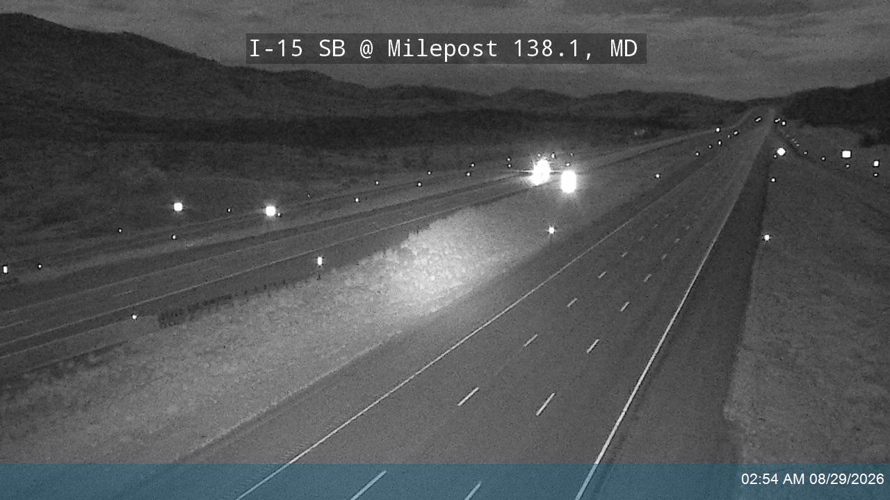 I-15 SB @ Milepost 138.1, MD live camera view