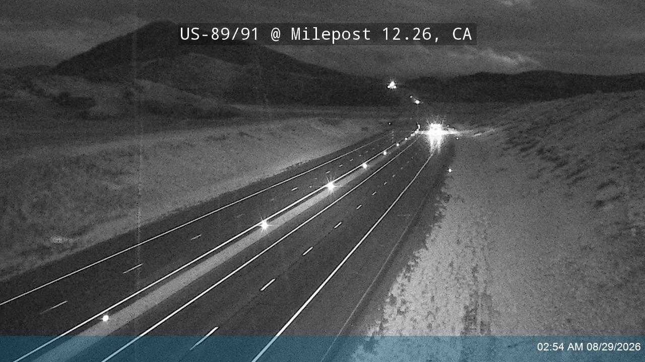 US-89/91 @ Milepost 12.26, CA live camera view
