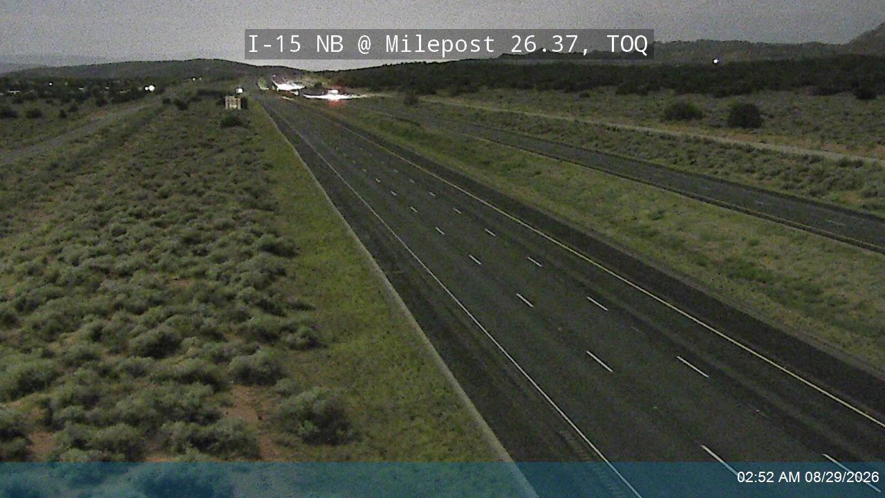 I-15 NB @ Milepost 26.37, TOQ live camera view