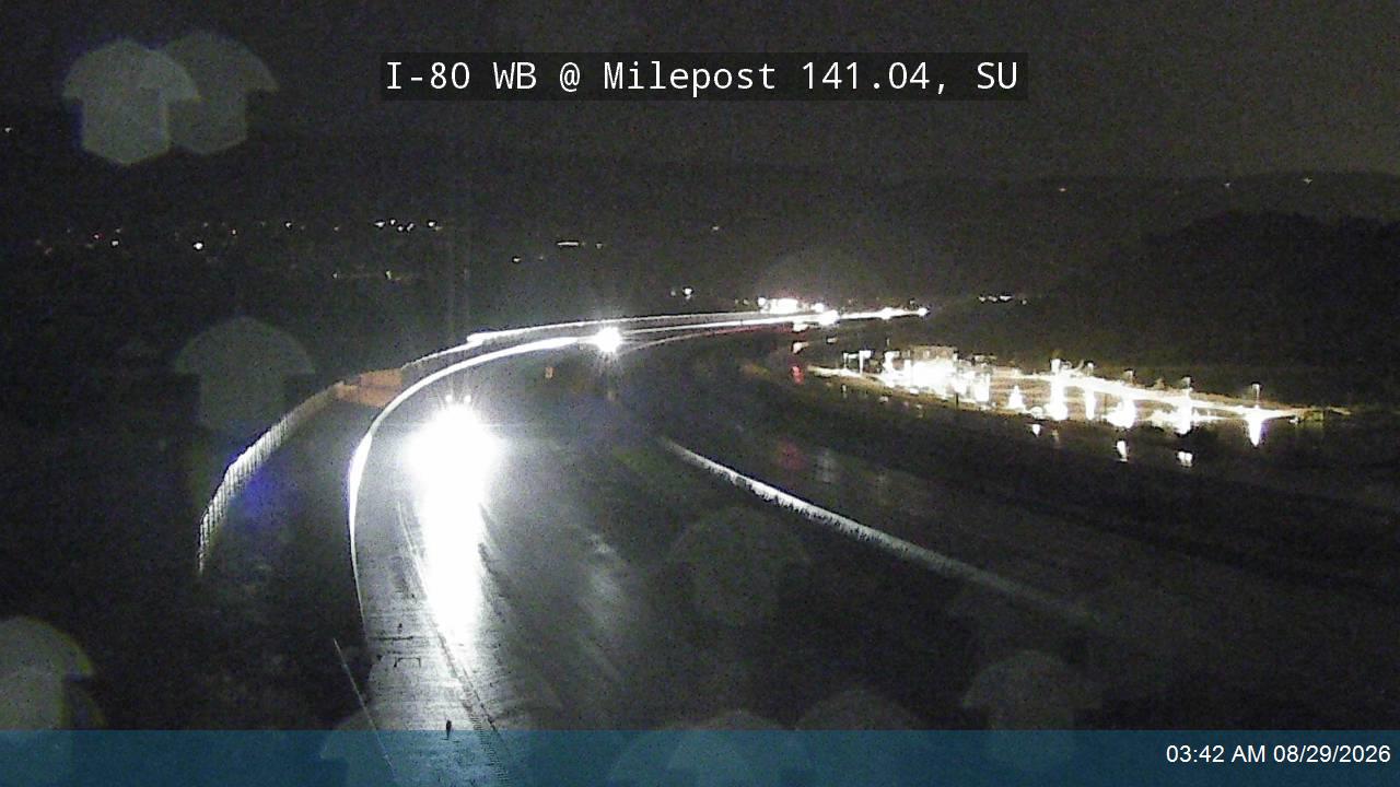 I-80 WB @ Milepost 141.04, SU live camera view