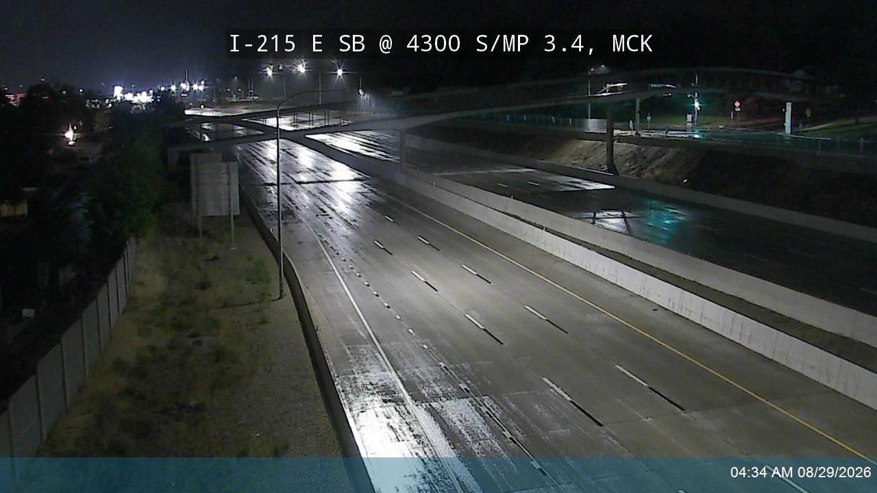 I-215 E SB @ 4300 S / MP 3.4, MCK live camera view