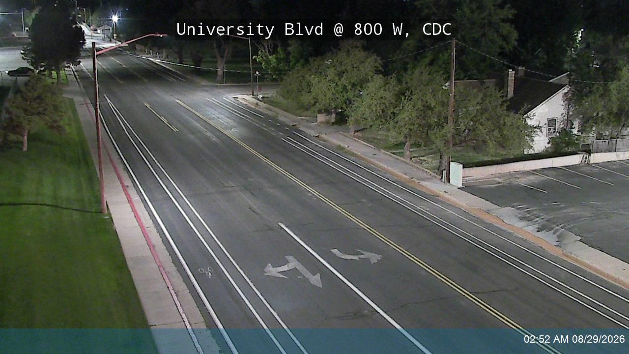 University Blvd / Center St / SR-289 @ 800 W, CDC live camera view