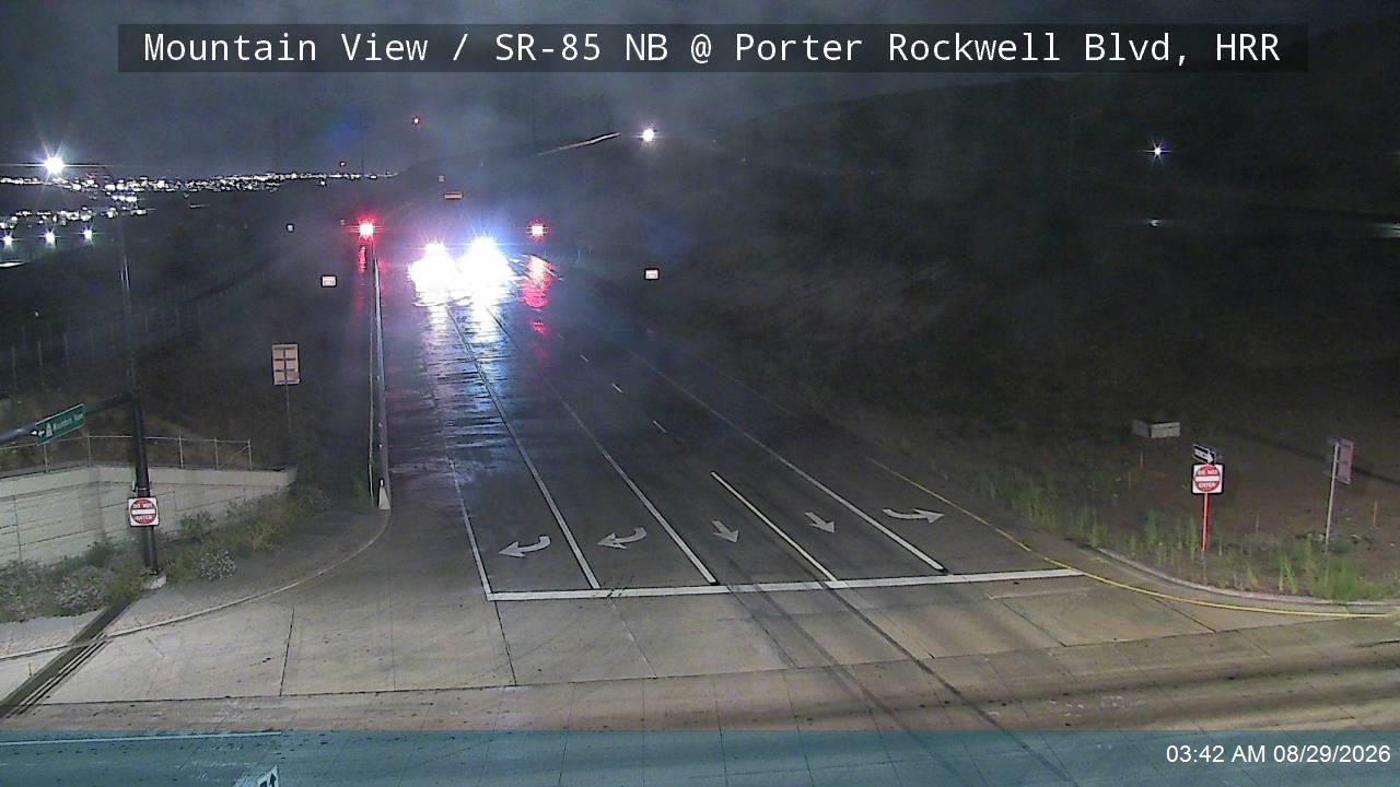 Mountain View / SR-85 NB @ Porter Rockwell Blvd, HRR live camera view