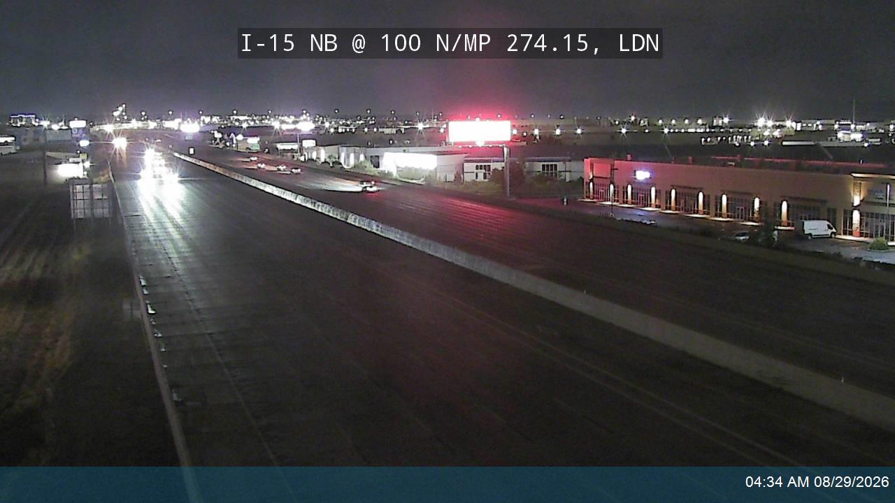 I-15 NB @ 100 N / MP 274.15, LDN live camera view