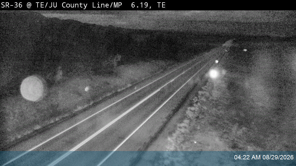 SR-36 @ TE/JU County Line / MP 6.14, TE live camera view