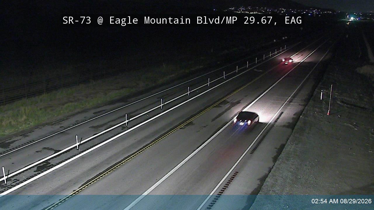 SR-73 @ Eagle Mountain Blvd / MP 29.67, EAG live camera view