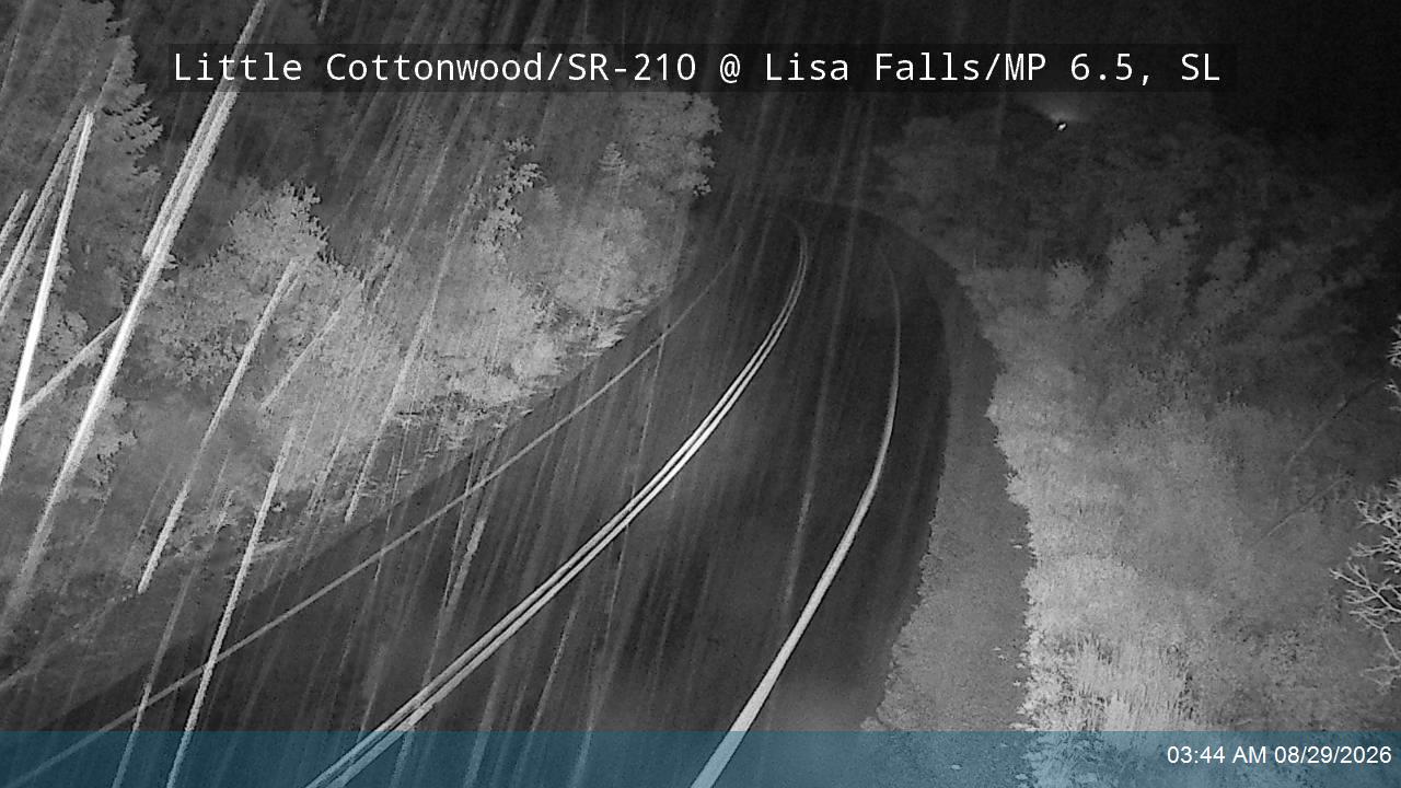 Little Cottonwood Rd / SR-210 @ Lisa Falls / MP 6.5, SL live camera view
