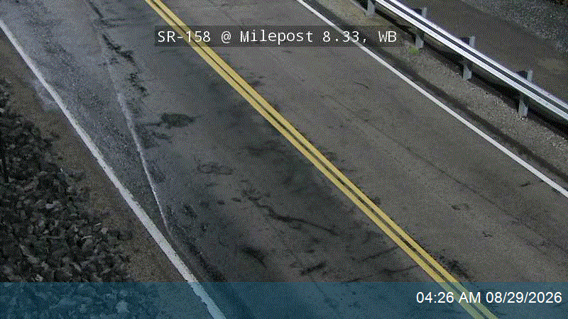 SR-158 @ Milepost 8.33, WB live camera view